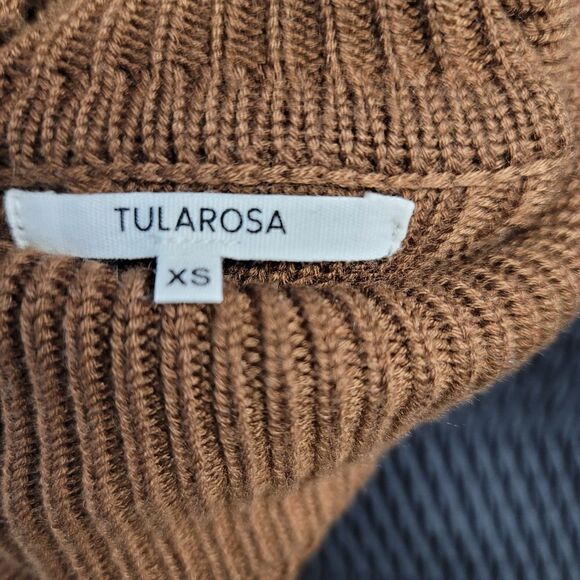 Tularosa Achilles sweater chocolate brown pompom from Revolve. Sold out online - Picture 11 of 12